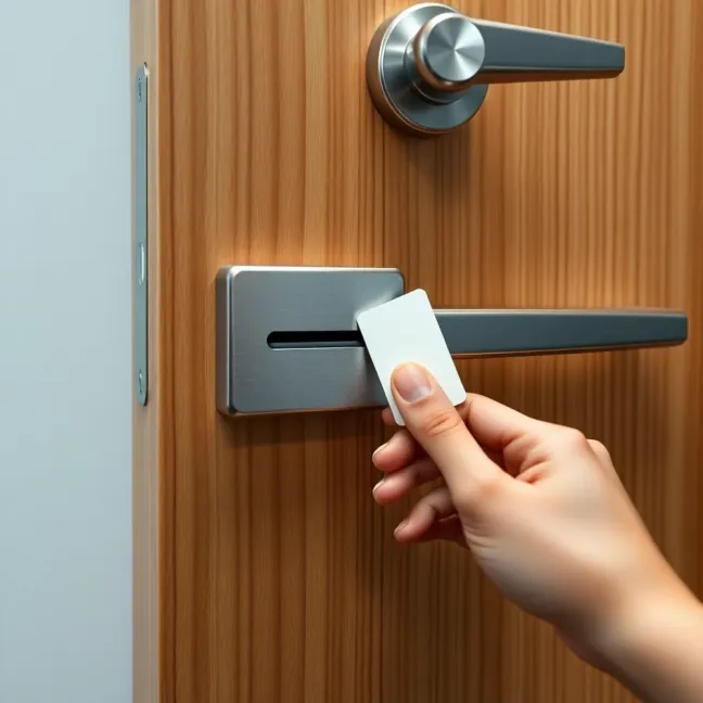 Jak otworzyć drzwi kartą w hotelu
