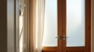 Czym zasłonić szyby w drzwiach pokojowych