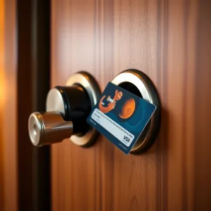Jak zamknąć drzwi w hotelu na kartę od środka