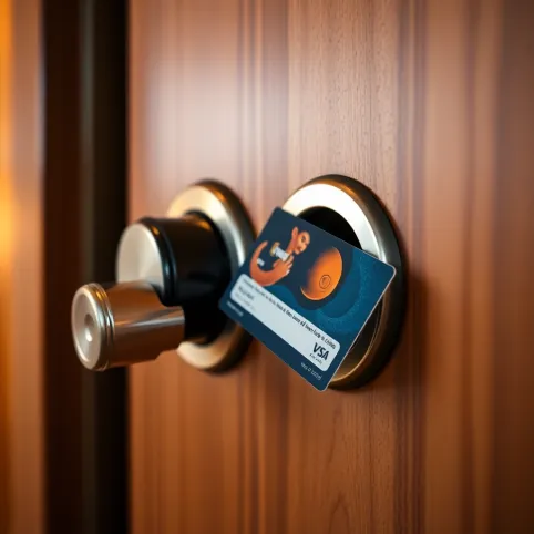 Jak zamknąć drzwi w hotelu na kartę od środka