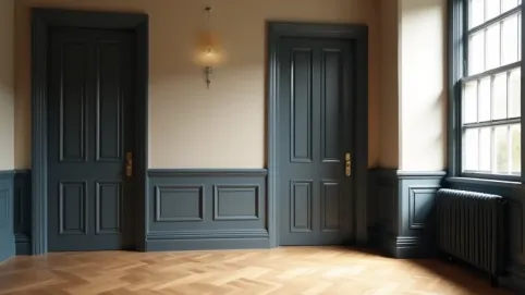 Jaki kolor listew przypodłogowych do ciemnych drzwi