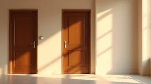 jaki kolor ścian do brązowych drzwi
