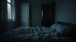 Spanie głową do drzwi